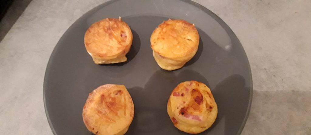 Recette de muffins jambon fromage